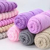 Pure Color Series Lover Verpalai 100g Pieno medvilnės verpalai Vilnoniai verpalai 8 sluoksnių siūlai mezgimui Šalikas Vilna Rankų darbo DIY Šalikai Dovana