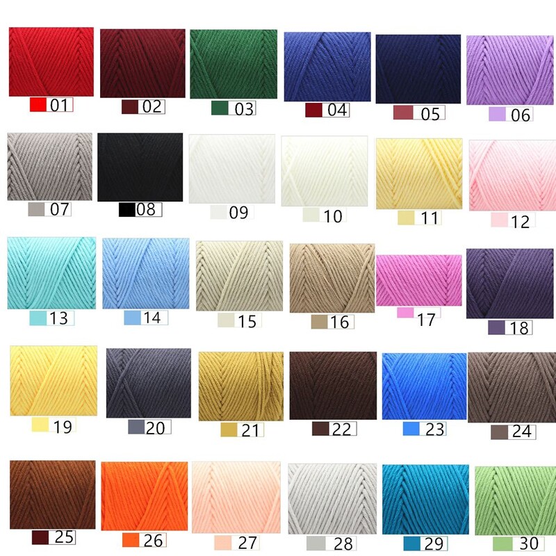 Pure Color Series Lover Verpalai 100g Pieno medvilnės verpalai Vilnoniai verpalai 8 sluoksnių siūlai mezgimui Šalikas Vilna Rankų darbo DIY Šalikai Dovana