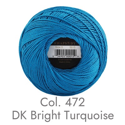 „Rhapsody Pearl“ medvilnė, 3 dydis, egiptietiškos medvilnės nėrimo siūlai margas „pasidaryk pats“ mezgimas, dvigubas merserizuotas, 50 g, 120 yds