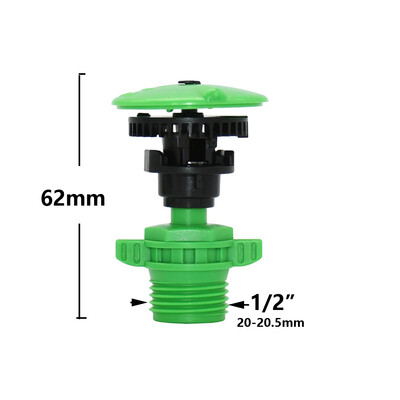 Podesiva šiljasta udarna prskalica Mlaznica za navodnjavanje vrta Poljoprivreda Navodnjavanje travnjaka Zalijevanje Rotacijski mlaz za 360 stupnjeva
