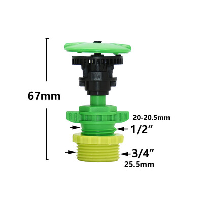 Podesiva šiljasta udarna prskalica Mlaznica za navodnjavanje vrta Poljoprivreda Navodnjavanje travnjaka Zalijevanje Rotacijski mlaz za 360 stupnjeva