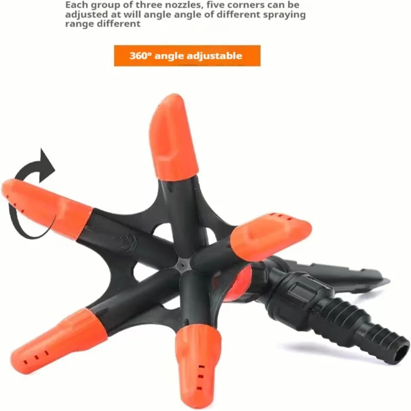 360 laipsnių besisukantis antgalis, automatinis purkštuvas skirtas laistyti gėles, daržoves, vandens vamzdžius, sodo vejos laistymą.