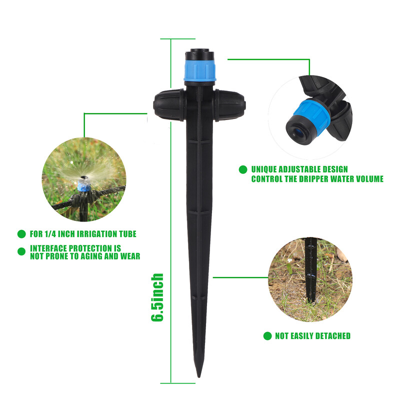 10/30 db tüskés csepegtető locsoló 8 lyukú cseppkibocsátó körben szórható locsoló kerti virág öntöző öntöző kellékek