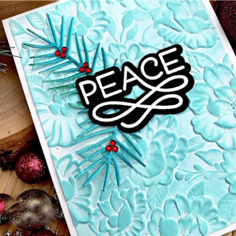 2023. aasta uus multi-3D reljeefne kaust, mida kasutatakse käsitsi valmistatud telliskiviseina, munakivilehtede ja kirjataustaga õnnitluskaardi väljalõigete albumi jaoks