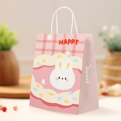 10 bucăți ursuleț drăguț geantă de hârtie kraft geantă pentru petrecere de naștere pentru baby shower, bomboane, pachete de prăjituri, saci pentru decorațiuni de nuntă, saci pentru gustare