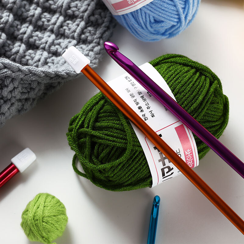 Forró 11 db tunéziai/afgán horgolótűk, többszínű alumínium horgolótűk, varrókészletek, barkácsolás, szerszámkészlet, 2,0-8,0 mm