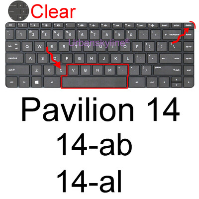 HP Pavilion x360 14 tastatūras vāciņš 14-cd 14-bf 14-by 14-ca 2 in 1 14-e 14-r 14-n 14-vb g4 m4 silikona aizsargplēve