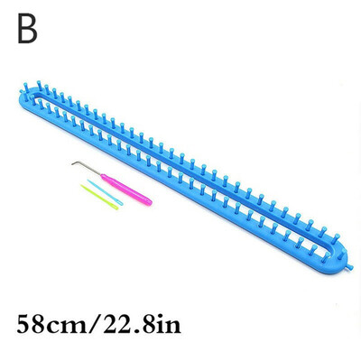1 szett 4 méretű hordozható sál, szövőszék, műanyag barkács, kézműves pompon sapka zokni kötőtű szövőeszköz varrás kiegészítők