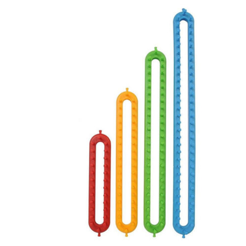 1 szett 4 méretű hordozható sál, szövőszék, műanyag barkács, kézműves pompon sapka zokni kötőtű szövőeszköz varrás kiegészítők