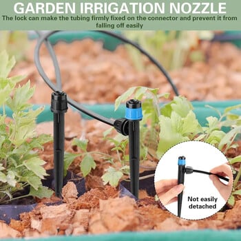 360 Degrees Garden Micro Drip Irrigation Περιστρεφόμενο ακροφύσιο σκόνης ψεκαστήρας ψεκαστήρας Χρήση για 1/4\