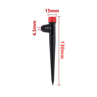 360 Degrees Garden Micro Drip Irrigation Περιστρεφόμενο ακροφύσιο σκόνης ψεκαστήρας ψεκαστήρας Χρήση για 1/4" Σύστημα ποτίσματος λάστιχου κήπου 20 τμχ