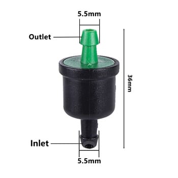 20τμχ 20L 30L 40L Mini Pressure Automatic Compensating Dripper Stady Flow Garden Drip Irigation Regulator Emitter Save Water