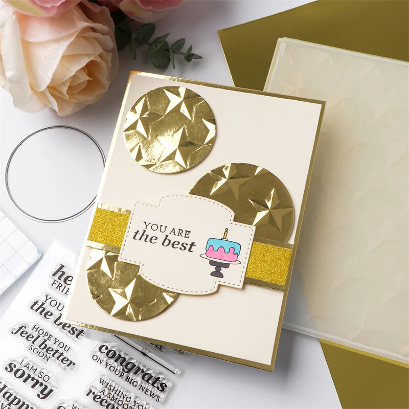 Reljeefsete tähtede vigurlogo taustaga 3D reljeefne kaust isetegemiseks väljalõigete tegemiseks Tekstuuri lisamine paberist käsitöökaardi šabloon2024 Uus