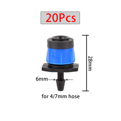 20 ks zavlažovacích kvapiek, vkladanie do zeme 4/7 mm hadice, záhradný zavlažovací vírový zavlažovací systém