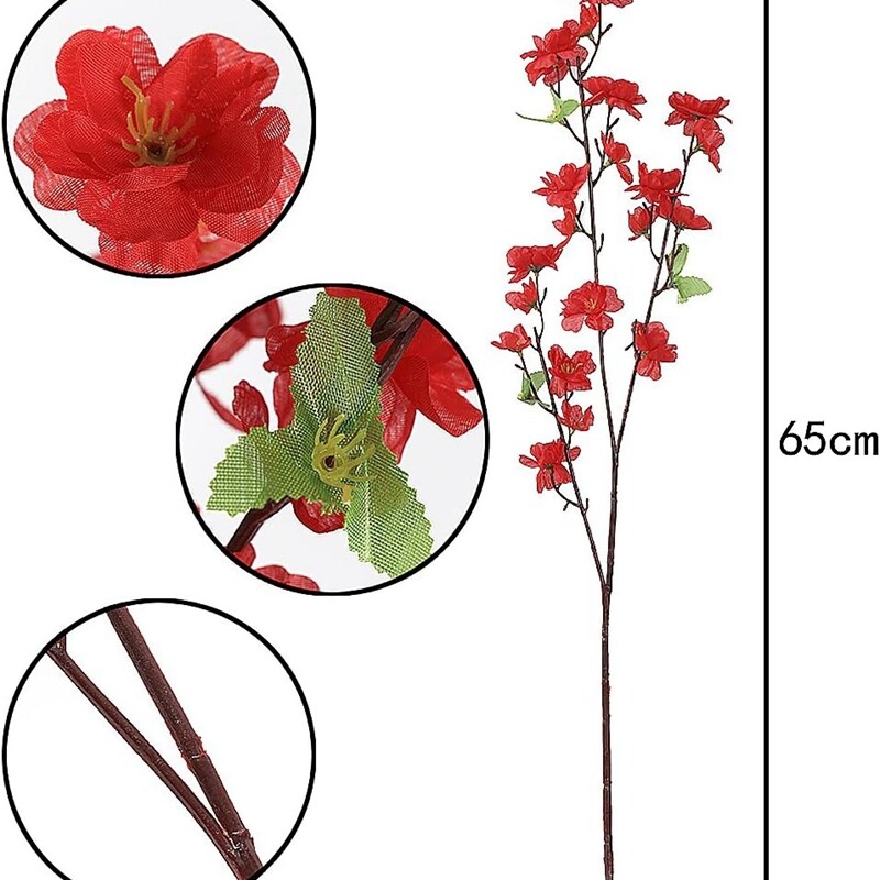 Sakura dirbtinių gėlių puokštė sodo vakarėliui vestuvių vedybų dekoravimui namų kambario dekoras netikros gėlės stalo vazos ornamentas