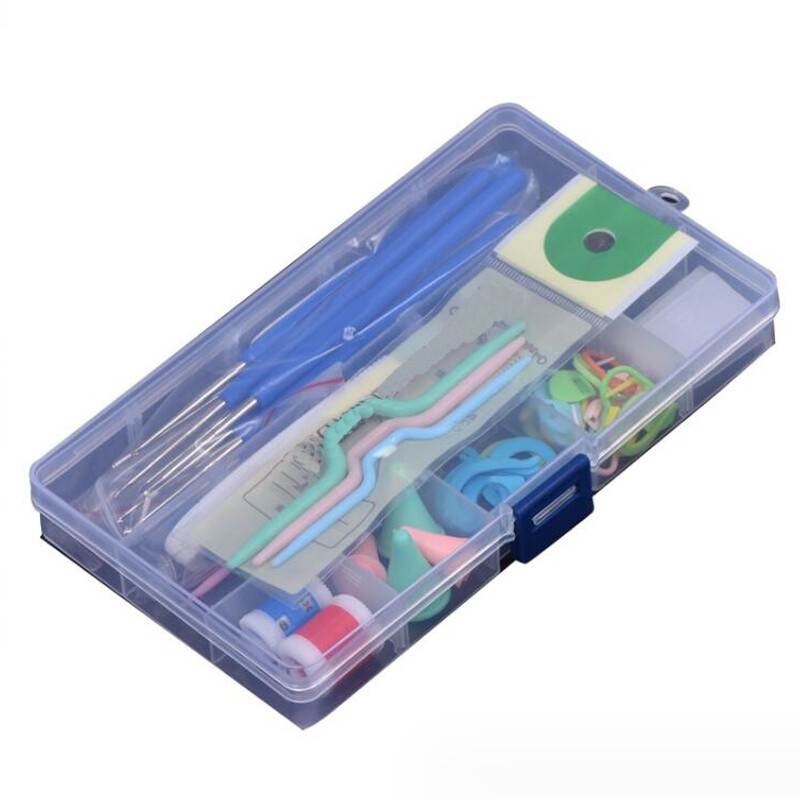 Set de croșetat de 52 de piese Soft Grip Crochet Treatment Kit de ace de tricotat DIY instrumente de artă pentru tricotat manual