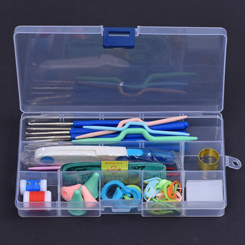 Set de croșetat de 52 de piese Soft Grip Crochet Treatment Kit de ace de tricotat DIY instrumente de artă pentru tricotat manual