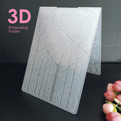 AZSG Kalėdų naujiena 3D lapų reljefinės plokštės Dizainas „pasidaryk pats“ popieriaus pjaustymo štampai „Scrapbooking“ plastikinis reljefinis lankstymas