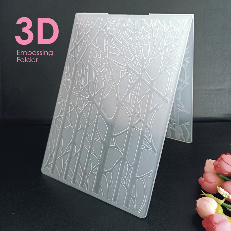 AZSG Kalėdų naujiena 3D lapų reljefinės plokštės Dizainas „pasidaryk pats“ popieriaus pjaustymo štampai „Scrapbooking“ plastikinis reljefinis lankstymas