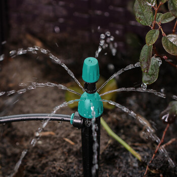 Καλής ποιότητας Garden 8-Holes Adjustable Watering Bubbler Irrigation Sprinker Stake Mist Nozzle Spray Dripper for Plant Greenhouse