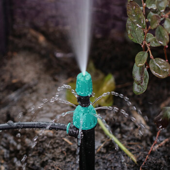 Καλής ποιότητας Garden 8-Holes Adjustable Watering Bubbler Irrigation Sprinker Stake Mist Nozzle Spray Dripper for Plant Greenhouse