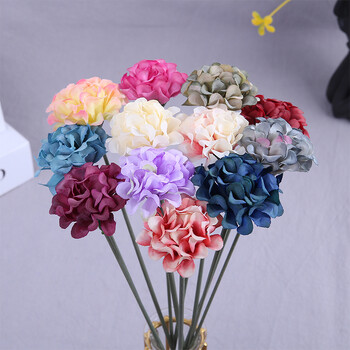 5/10/20Pcs Artificial Mini Flower Hydrangea Head For Crafts Γαρύφαλλο πάρτι σπιτιού Δωμάτιο γάμου Χριστουγεννιάτικα DIY Στεφάνια Διακόσμηση