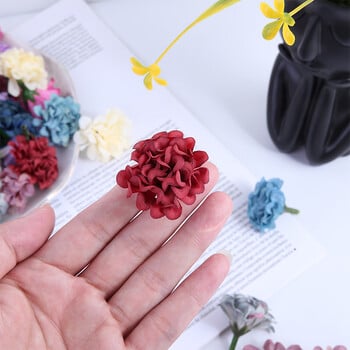 5/10/20Pcs Artificial Mini Flower Hydrangea Head For Crafts Γαρύφαλλο πάρτι σπιτιού Δωμάτιο γάμου Χριστουγεννιάτικα DIY Στεφάνια Διακόσμηση