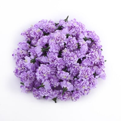5/10/20 db Mesterséges mini hortenzia virágfej kézműves munkákhoz Szegfűparti Otthoni szoba Esküvő Karácsonyi barkács koszorúk dekoráció