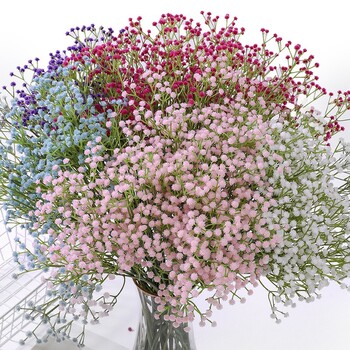 1 Branch 90 Heads Artificial Full Sky Stars Flowers Bouquet Πολλαπλά Χρώματα Πάρτυ Νύφες Νυφικό Σπίτι Διακοσμητικό Ψεύτικο φυτό