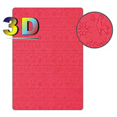 Naujas tekstūros įspūdis – žieminis megztinis 3D reljefinis plastikinis reljefinis aplankas kortelių kūrimui iškarpų albumas, popieriaus pasidaryk pats procesas Decorati