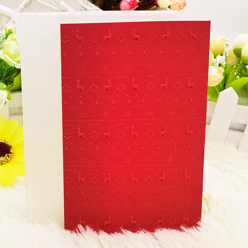 Naujas tekstūros įspūdis – žieminis megztinis 3D reljefinis plastikinis reljefinis aplankas kortelių kūrimui iškarpų albumas, popieriaus pasidaryk pats procesas Decorati