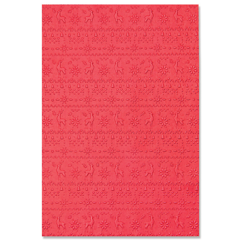 Naujas tekstūros įspūdis – žieminis megztinis 3D reljefinis plastikinis reljefinis aplankas kortelių kūrimui iškarpų albumas, popieriaus pasidaryk pats procesas Decorati