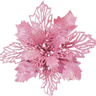 5/10kom božićnih ukrasa, umjetnog cvijeća, privjeska za božićno drvce za uređenje doma, novogodišnji ukrasni dodatak