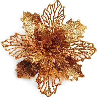 5/10kom božićnih ukrasa, umjetnog cvijeća, privjeska za božićno drvce za uređenje doma, novogodišnji ukrasni dodatak