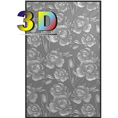 Nauja puokštė 3D reljefinis plastikinis reljefinis aplankas kortelių kūrimui iškarpų albumas, popierius „pasidaryk pats“ dekoratyviniai gaminiai