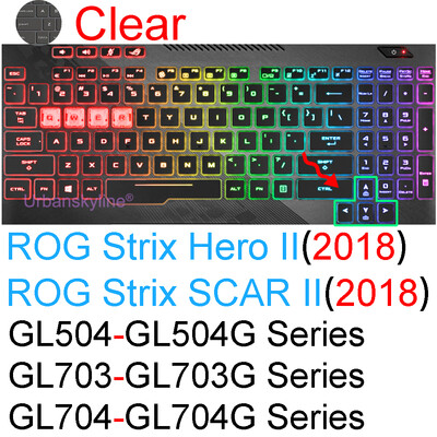 Silikónový ochranný kryt klávesnice pre ROG Strix Scar 17 18 G17 G18 Hero G713 G712 G733 G732 G731 G834 G814 15 16 17