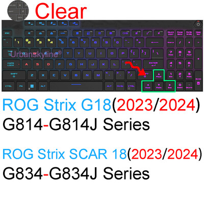 Silikónový ochranný kryt klávesnice pre ROG Strix Scar 17 18 G17 G18 Hero G713 G712 G733 G732 G731 G834 G814 15 16 17