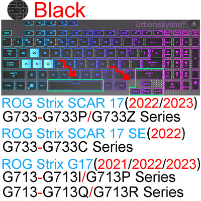 Silikónový ochranný kryt klávesnice pre ROG Strix Scar 17 18 G17 G18 Hero G713 G712 G733 G732 G731 G834 G814 15 16 17