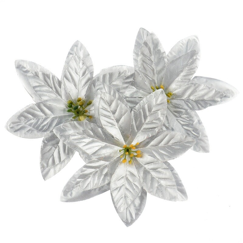 10 komada 14 cm flanel velike umjetne ruže cvjetne glavice za kućnu svadbenu dekoraciju Scrapbooking DIY božićno drvce Svileno cvijeće