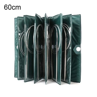 11 tk roostevabast terasest ümmargused kudumisvardad heegelnõela komplekt lõng kudumine isetegemise tööriist kotiga, pikkus 43/65/100/120 cm