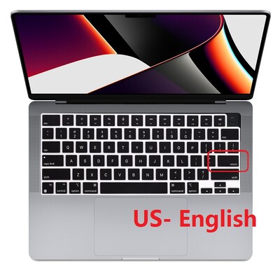Λεπτό για Macbook Air M2 2022 A2681 ΕΕ ΗΠΑ Αγγλικά Ισπανικά Ρωσικά Γαλλικά Αραβικά Κάλυμμα πληκτρολογίου Silicon για Macbook Air A2681 Skin