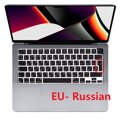 Λεπτό για Macbook Air M2 2022 A2681 ΕΕ ΗΠΑ Αγγλικά Ισπανικά Ρωσικά Γαλλικά Αραβικά Κάλυμμα πληκτρολογίου Silicon για Macbook Air A2681 Skin