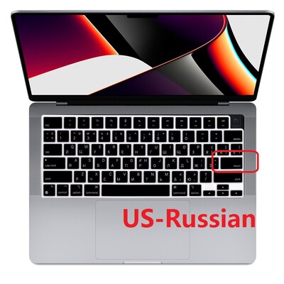 Λεπτό για Macbook Air M2 2022 A2681 ΕΕ ΗΠΑ Αγγλικά Ισπανικά Ρωσικά Γαλλικά Αραβικά Κάλυμμα πληκτρολογίου Silicon για Macbook Air A2681 Skin