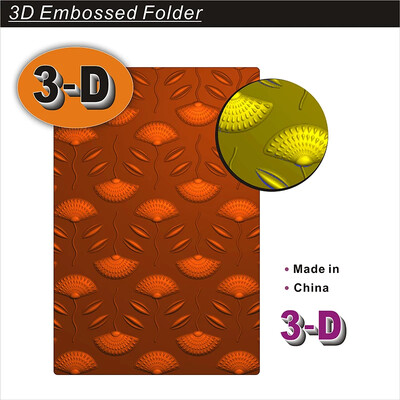 3D reljefiniai aplankai, tokie kaip kriauklės, snaigės, mini botanikos sodai, lapai, rožės, bijūnai, žali lapai, graži tėkmė