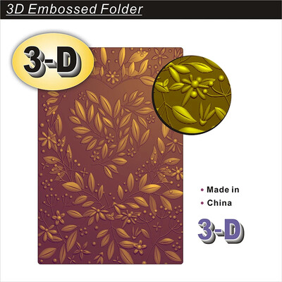 3D reljefiniai aplankai, tokie kaip kriauklės, snaigės, mini botanikos sodai, lapai, rožės, bijūnai, žali lapai, graži tėkmė