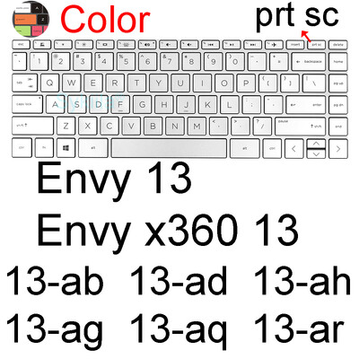 Klaviatūros dangtelis, skirtas HP ENVY 13 13-BF 13-AY 13-AR 13-BA X360 13-BD 13-AG 13-AH 13-AQ 13-M 13-D apsauginis odos dėklas, silikonas 13.3