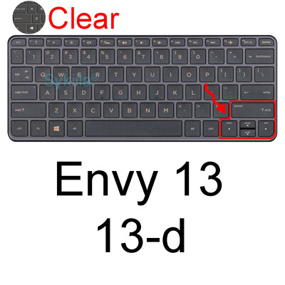 Klaviatūros dangtelis, skirtas HP ENVY 13 13-BF 13-AY 13-AR 13-BA X360 13-BD 13-AG 13-AH 13-AQ 13-M 13-D apsauginis odos dėklas, silikonas 13.3