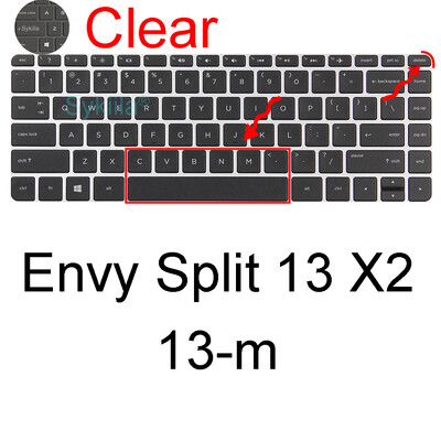 Klaviatūros dangtelis, skirtas HP ENVY 13 13-BF 13-AY 13-AR 13-BA X360 13-BD 13-AG 13-AH 13-AQ 13-M 13-D apsauginis odos dėklas, silikonas 13.3