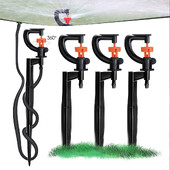 5 vnt. 360° refrakcijos purškimo antgalis, sodo drėkinimo mikrorotoriniai purkštuvai su 21 cm laistymo priedais 4/7 mm žarnai