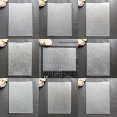 NAUJAS klasikinis reljefinis aplankas, skaidrus reljefinis plastikinių plokščių dizainas, skirtas „pasidaryk pats“ popieriaus pjaustymo štampams „Scrapbooking“ paveikslėlis